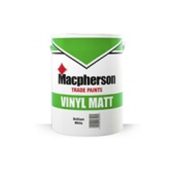  Farba biała MACPHERSON  VINYL MATT EMULSION BRILLIANT WHITE 5L,10L